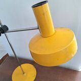 Lampe vintage de bureau réglable jaune, luminaire industriel