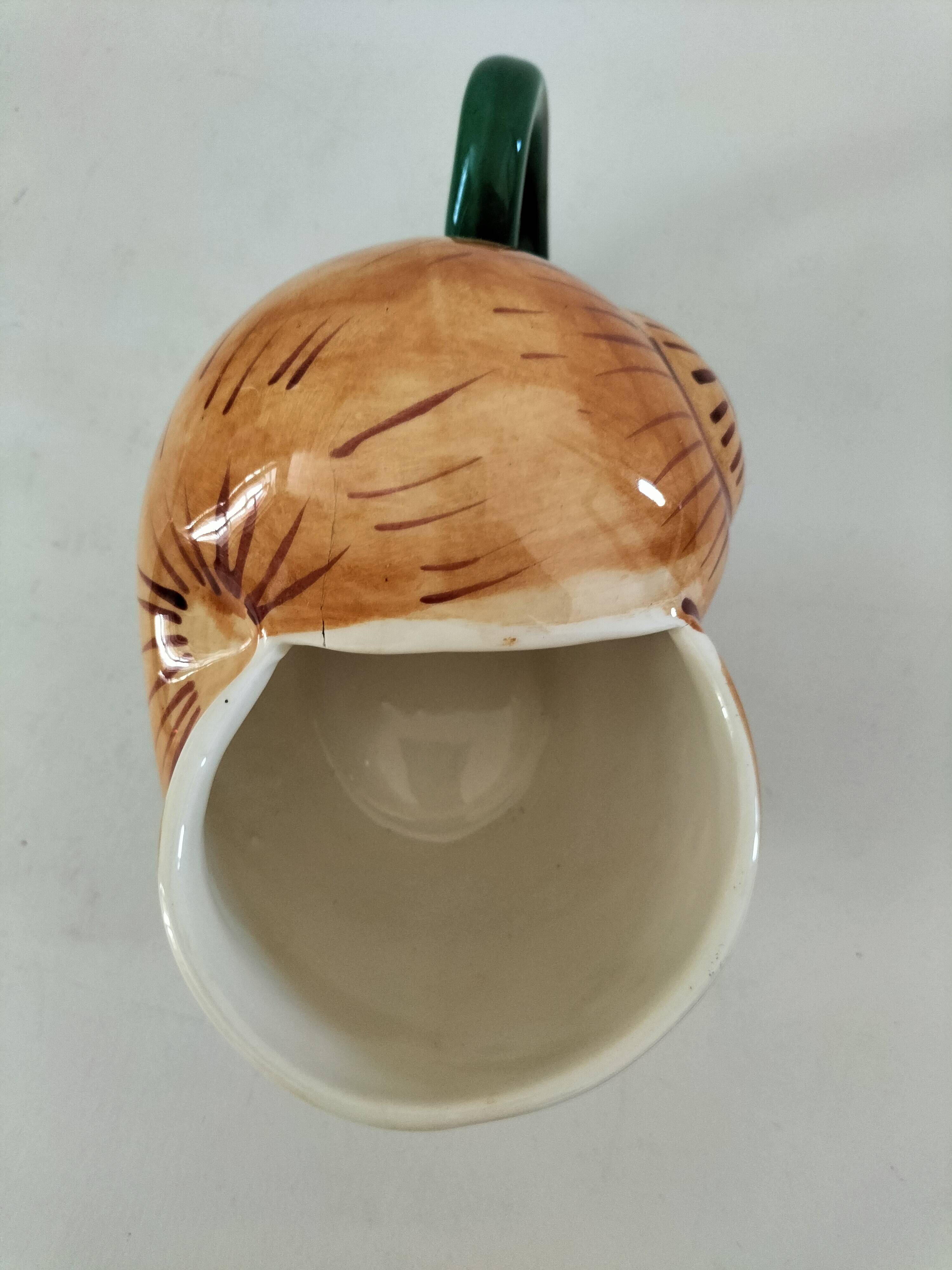 Pair of snail-shaped bowls and their leaf-shaped saucers – 1950s-1960s