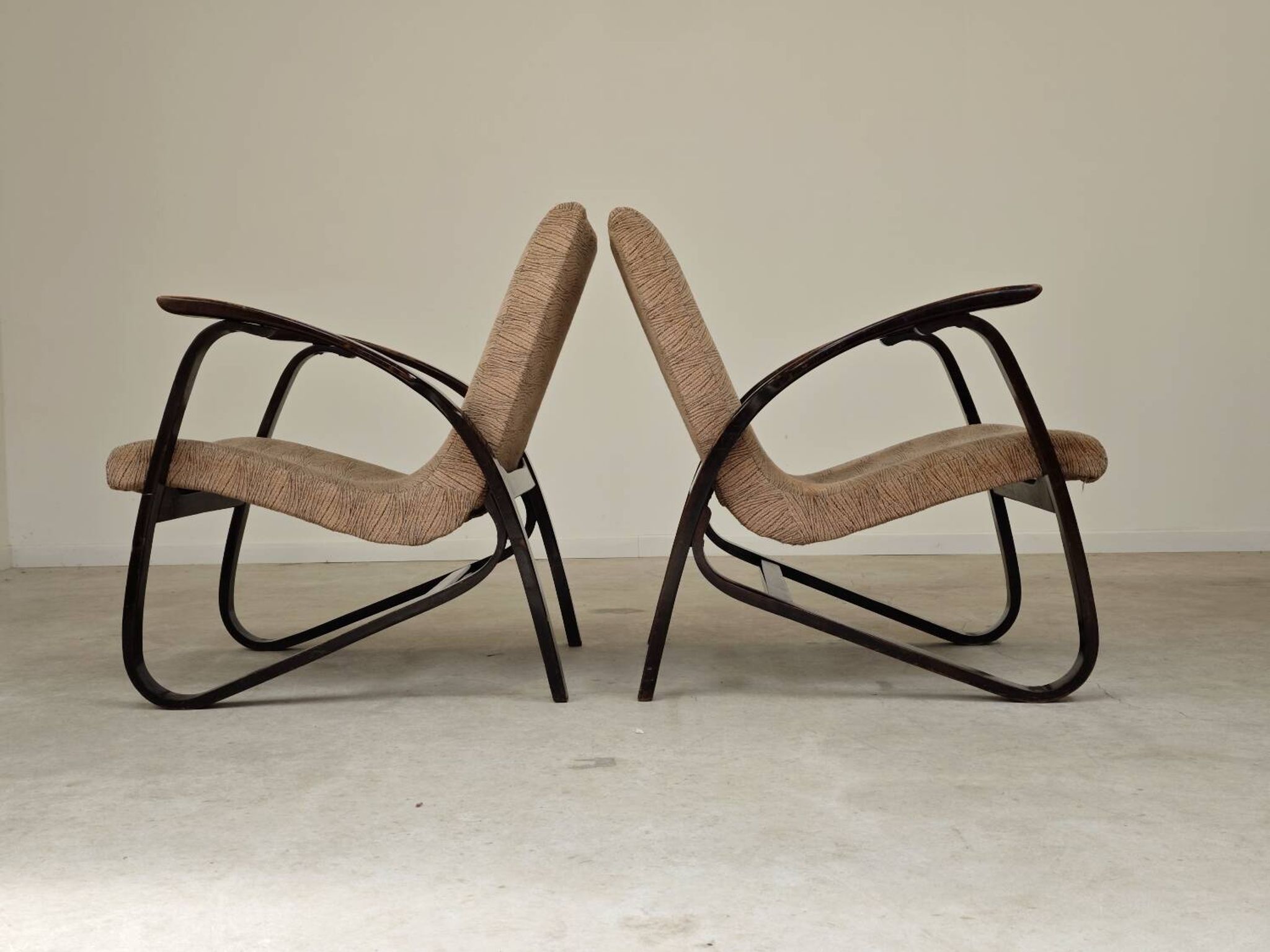 Paire de fauteuils art déco par Jan Vanek 1930