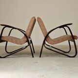 Pair of Art Deco armchairs by Jan Vanek 1930