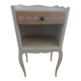 Restored vintage bedside table - Scandinavian style - unique piece