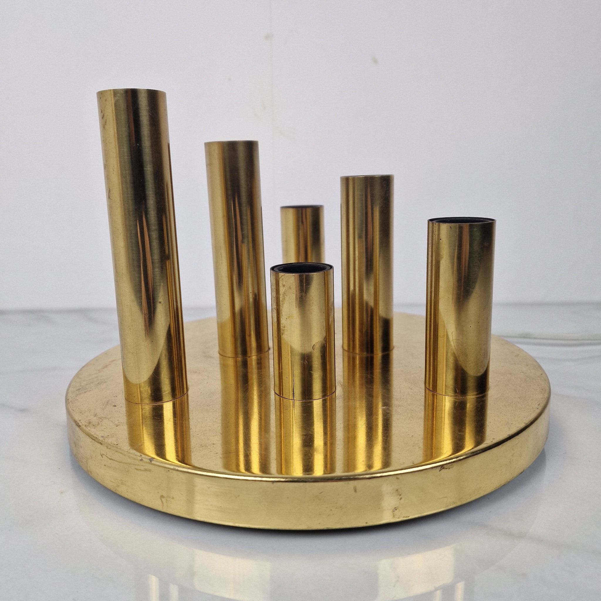 6 Light Flush-Mount Attributed to Gaetano Scioliari for Boulanger, Italy