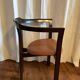 Hans Olsen, Fauteuil en bois verni et cuir