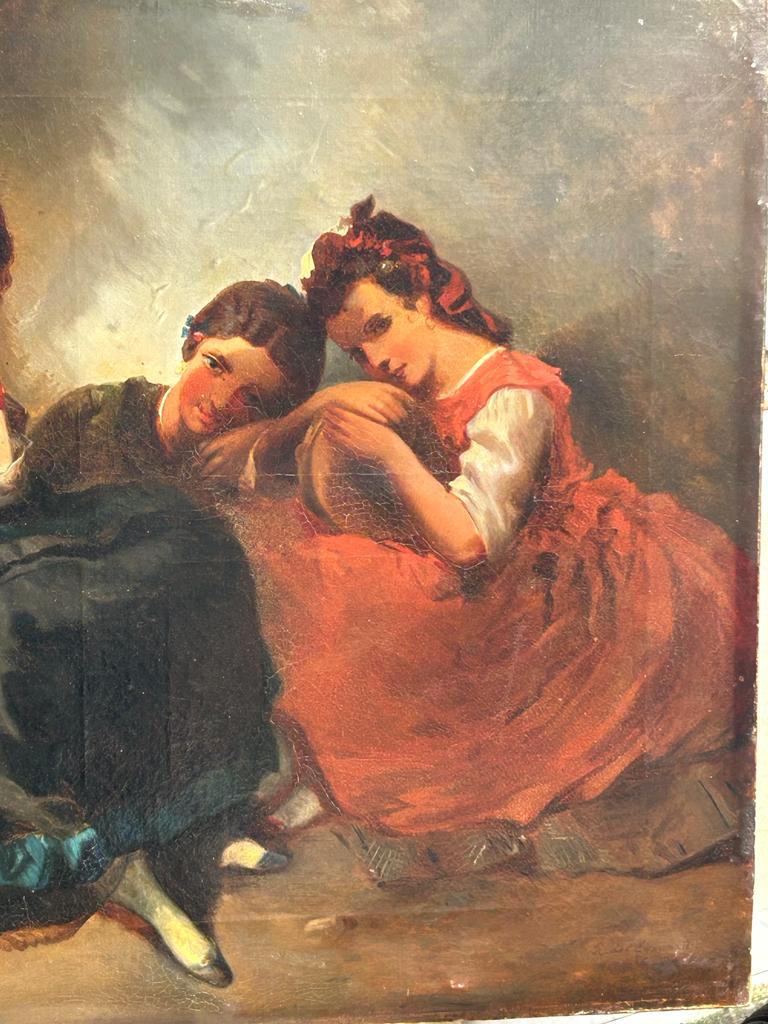 Painting - Painting on canvas orientalist late nineteenth century