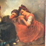 Tableau - Peinture Sur Toile Orientaliste Fin XIXéme Siècle