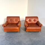 Set vintage Italian lounge chair, 1970s