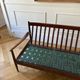 Teak and Danish Scandinavian wool sofa