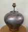 Unique lamp base Laque Line in eglomisé glass from the 70s-80s.