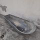 Baignoire ancienne en zinc galvanisé