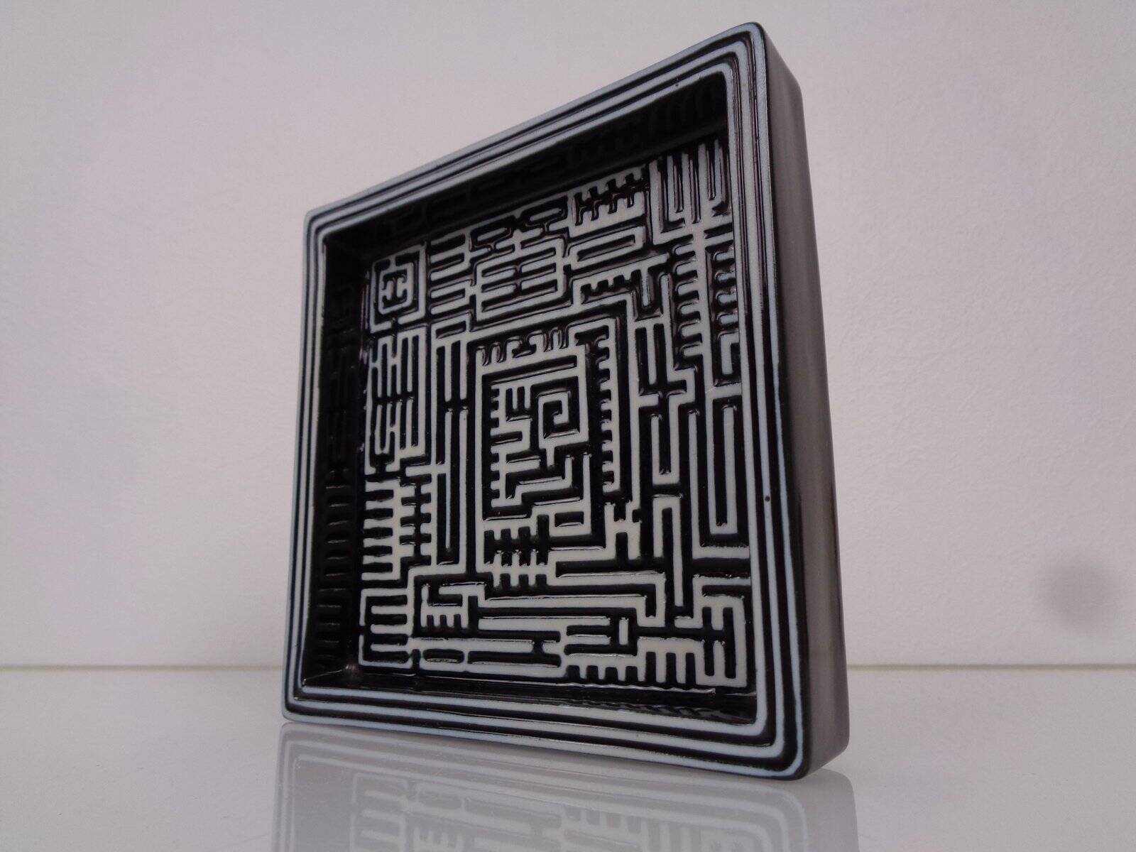 Domino Plate by Stig Lindberg for Gustavsberg, 1950s