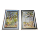 Lot of 2 small watercolors by C.Duffaud from 1920