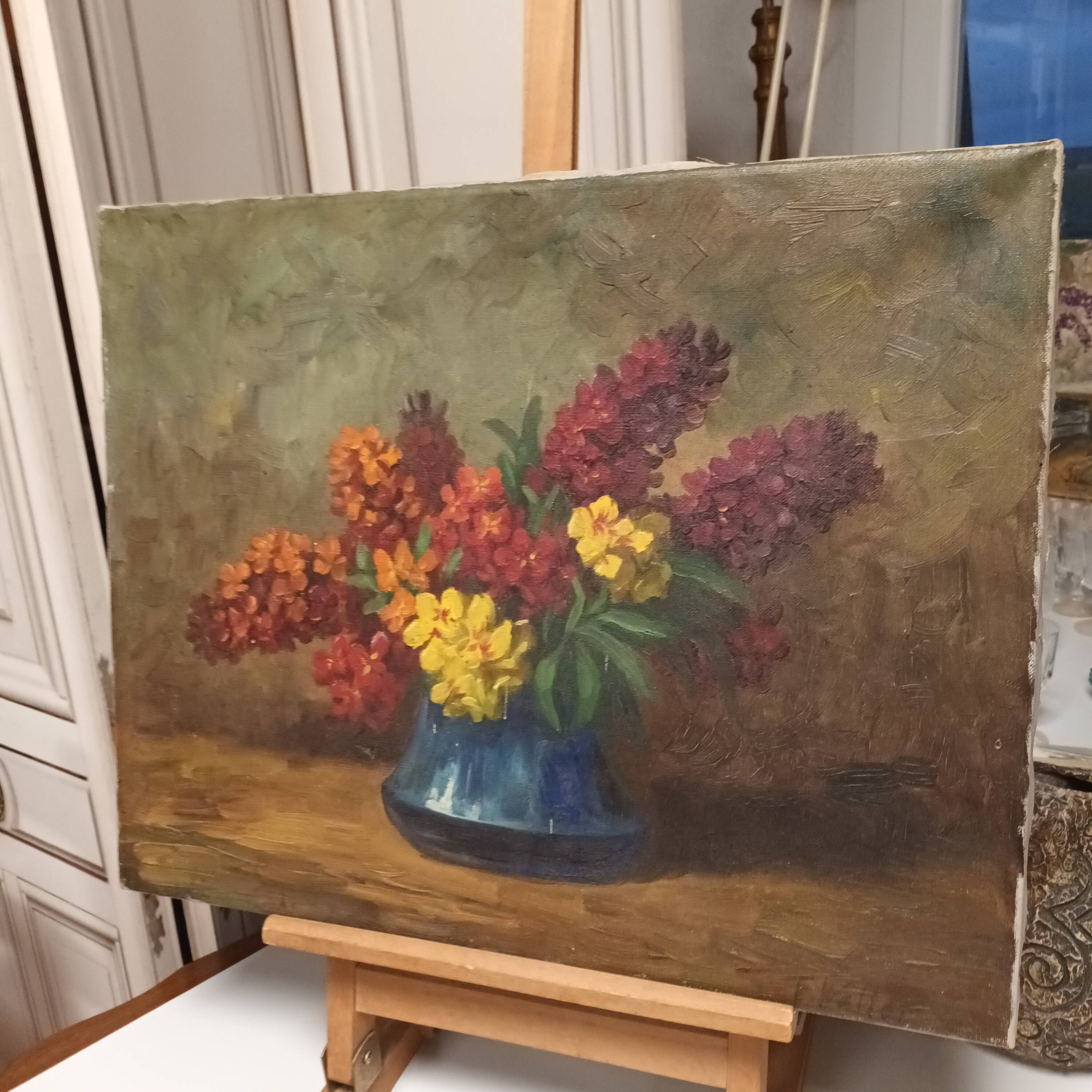 painting still life bouquet