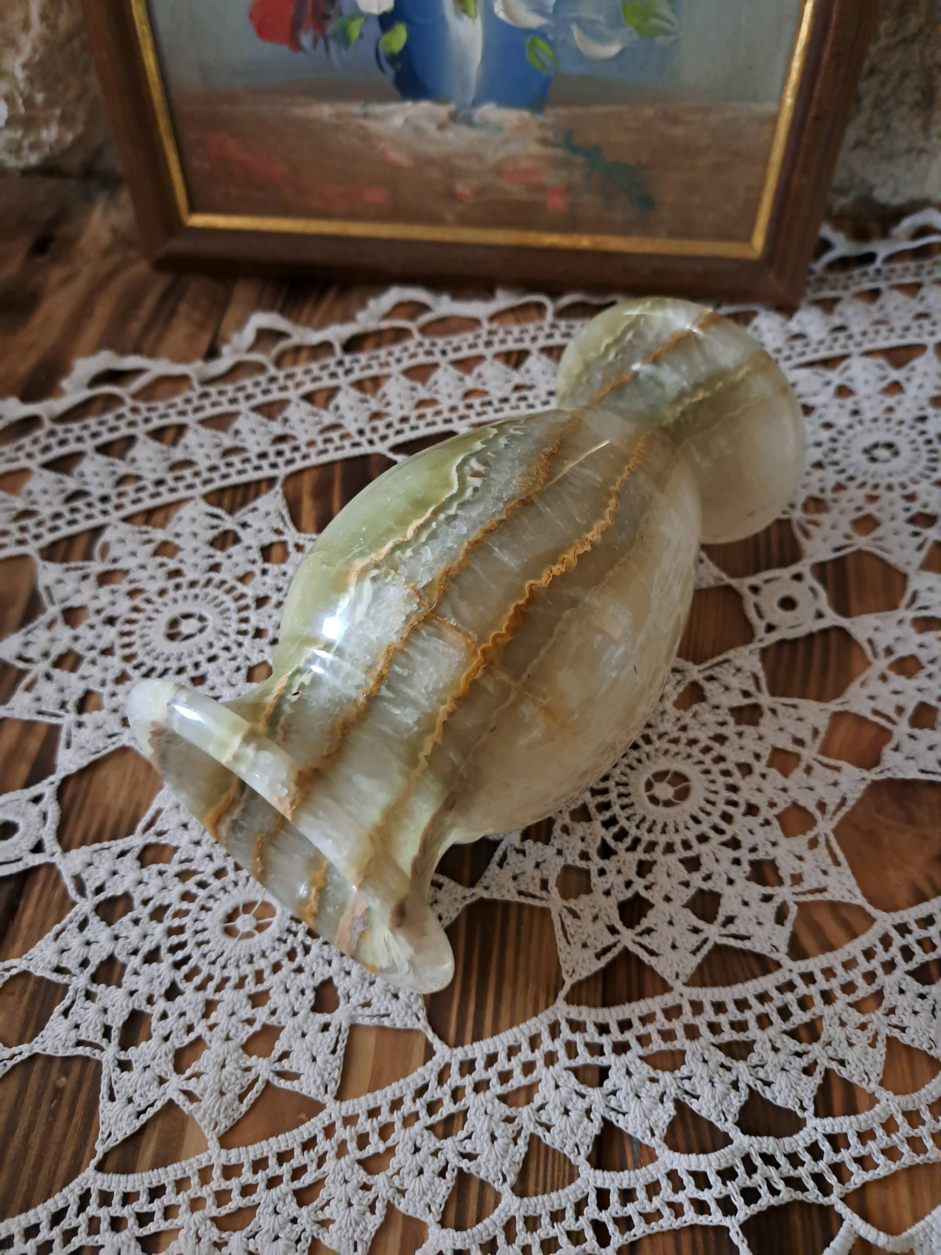 Onyx baluster vase