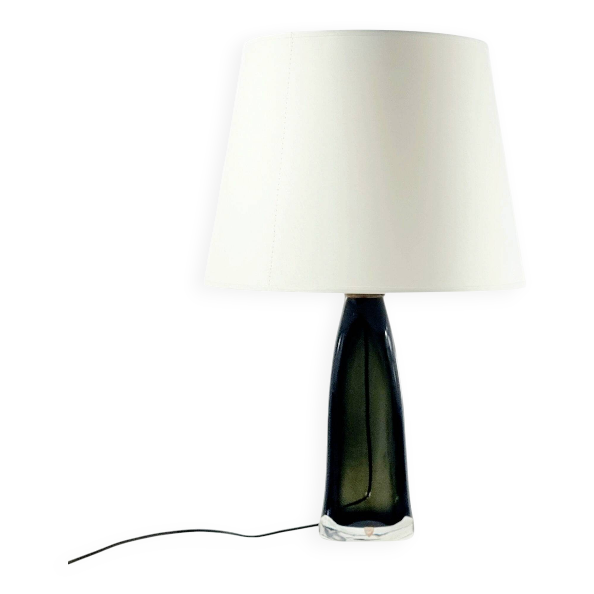 Mid Century Scandinavian Glass Table Lamp by C.Fagerlund for Orrefors, 60s