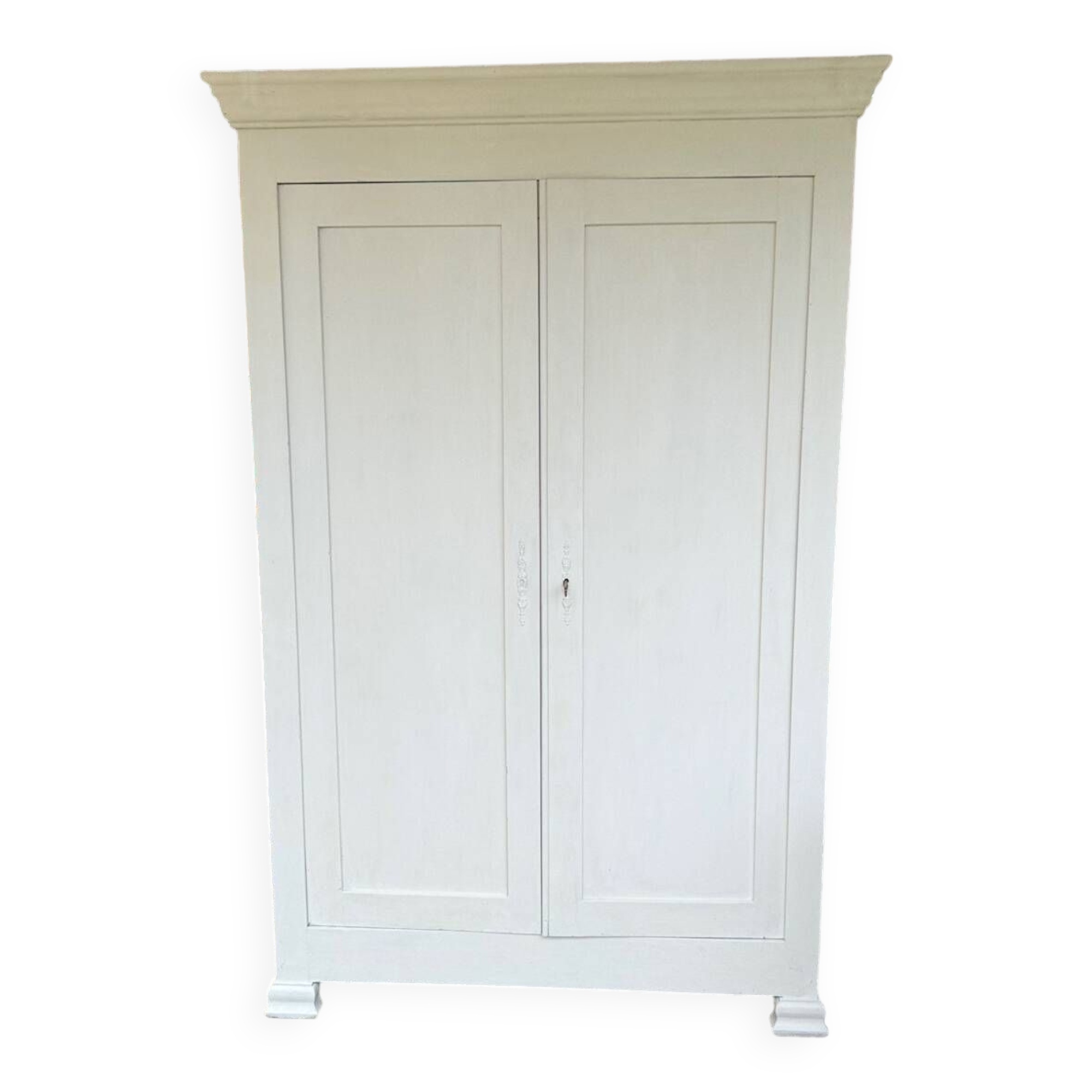 Old white wardrobe