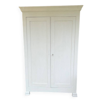 Old white wardrobe