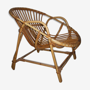 Rattan armchair