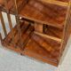1970s English revolving library in fir