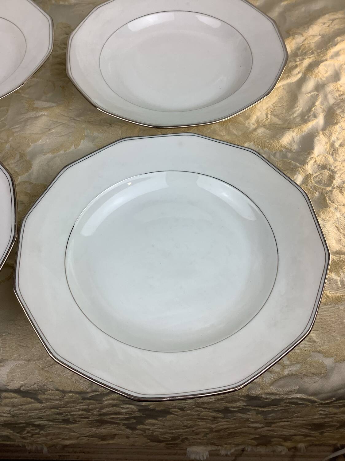 6 Deep Plates Porcelain Limoges France