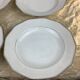 6 Deep Plates Porcelain Limoges France