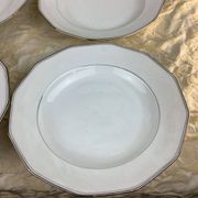 6 Deep Plates Porcelain Limoges France