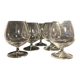 Crystal cognac glasses