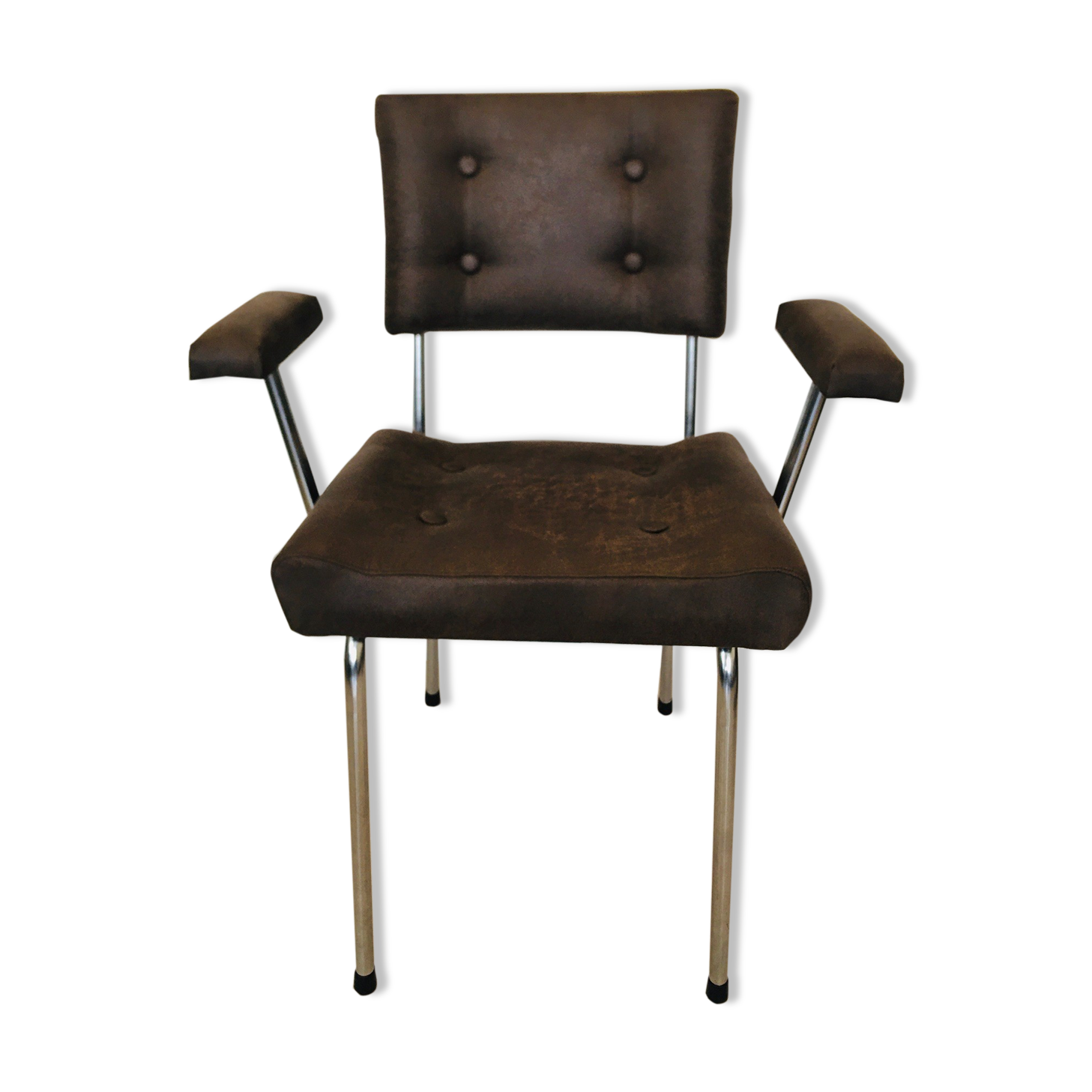 Brown Czech Tubular Chair from Belet, 1970s