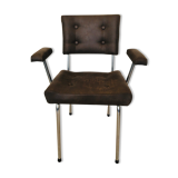 Brown Czech Tubular Chair from Belet, 1970s