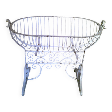 Wrought iron rocking cradle