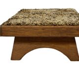 Vintage footstool 60's minimal stool low model