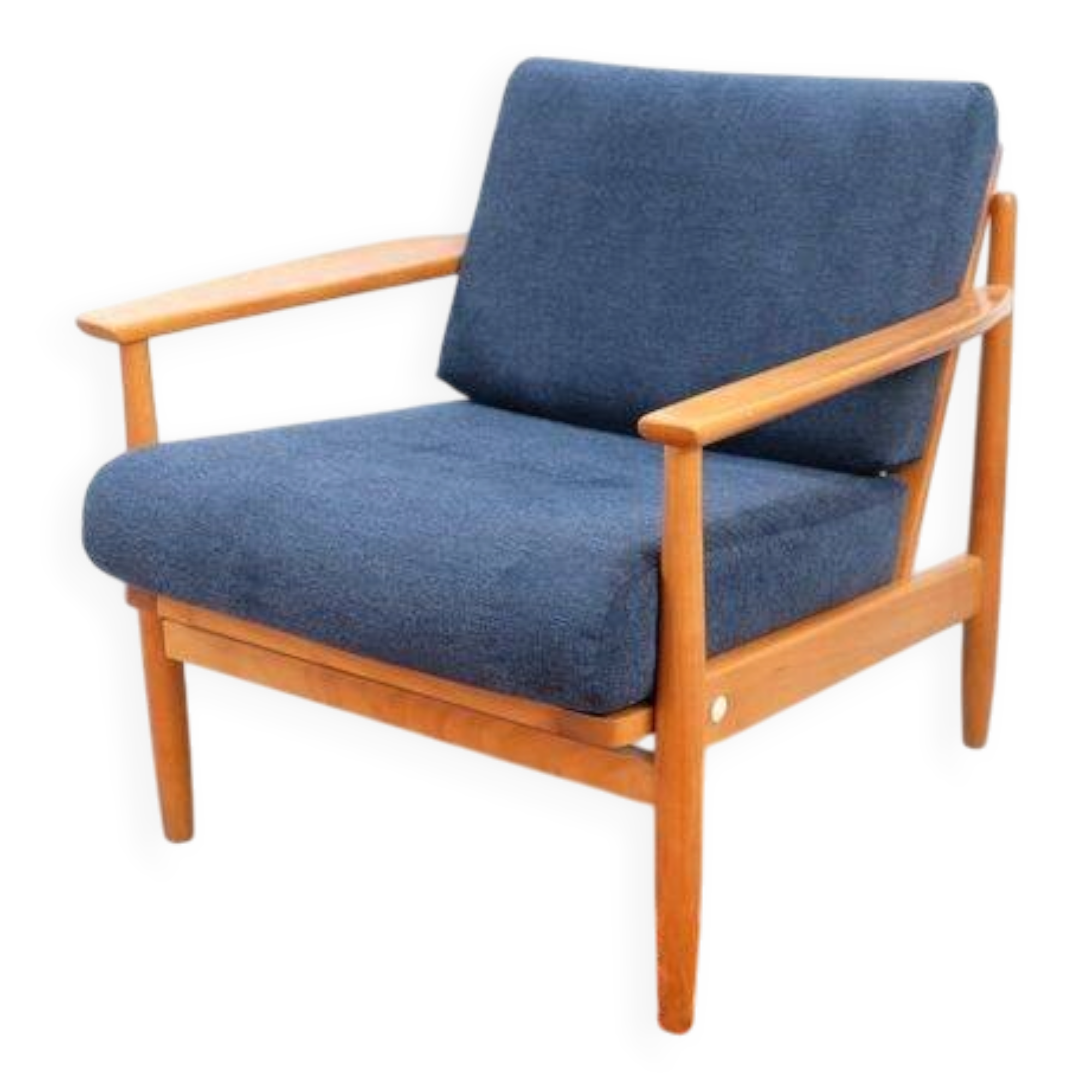 Vintage retro armchair from the 60s-70s in teak, Mid-Century style.