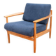 Vintage retro armchair from the 60s-70s in teak, Mid-Century style.