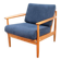 Vintage retro armchair from the 60s-70s in teak, Mid-Century style.