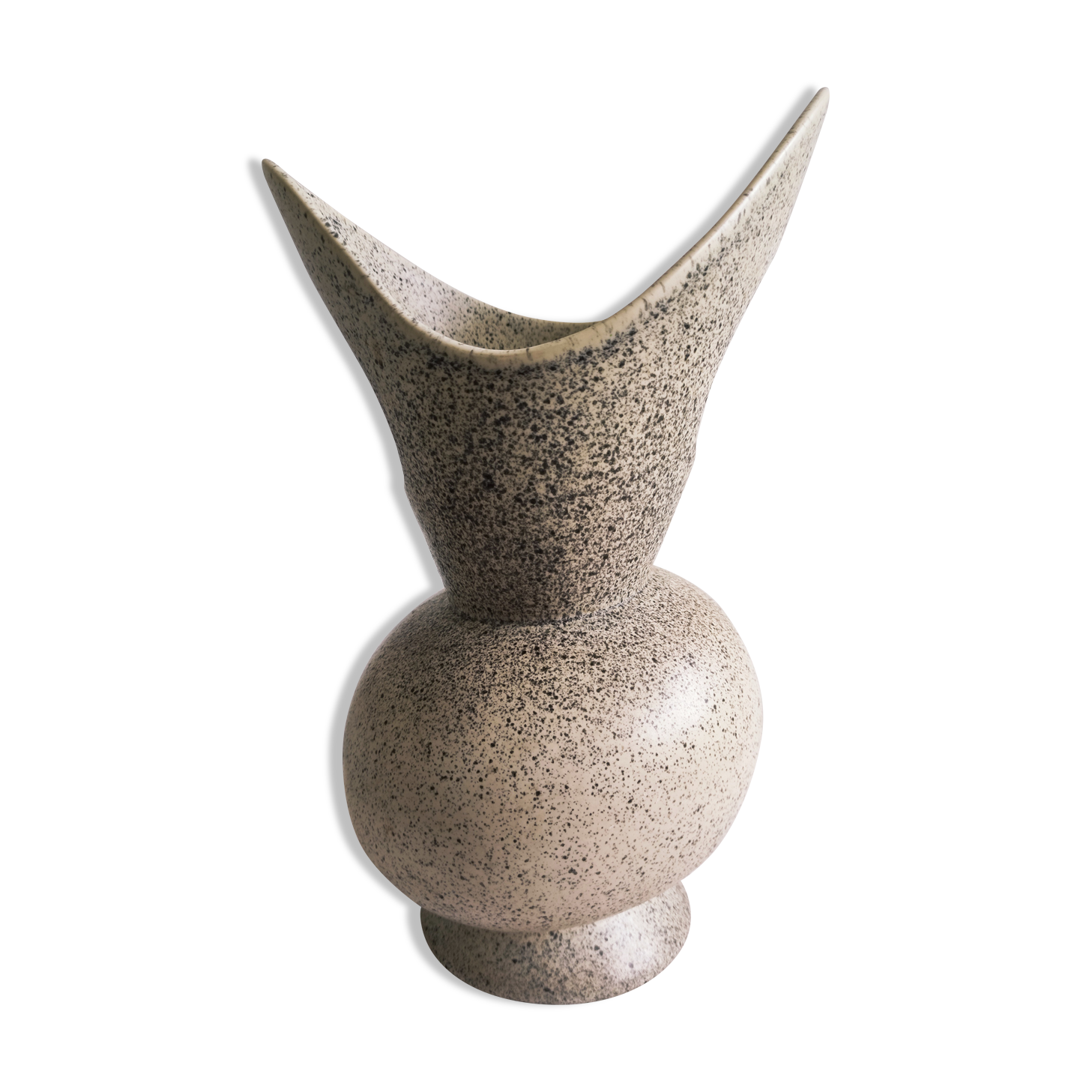 Vintage vase of helical shape