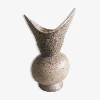 Vintage vase of helical shape