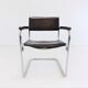 Set de 4 fauteuils Thonet S34 cuir cantilever par Mart Stam