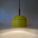 Yellow hanging lamp by Arnold Berges for Staff Leuchten, 70's interior