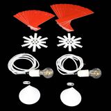 Set of 2 Fog & Mørup / Henning Rehhoff 'Cocktail' pendant lamps / Mid-century Danish modern design / 1970s