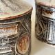 Vintage stoneware table lamps by Jette Hellerøe for Axella, 1960s, set of 2