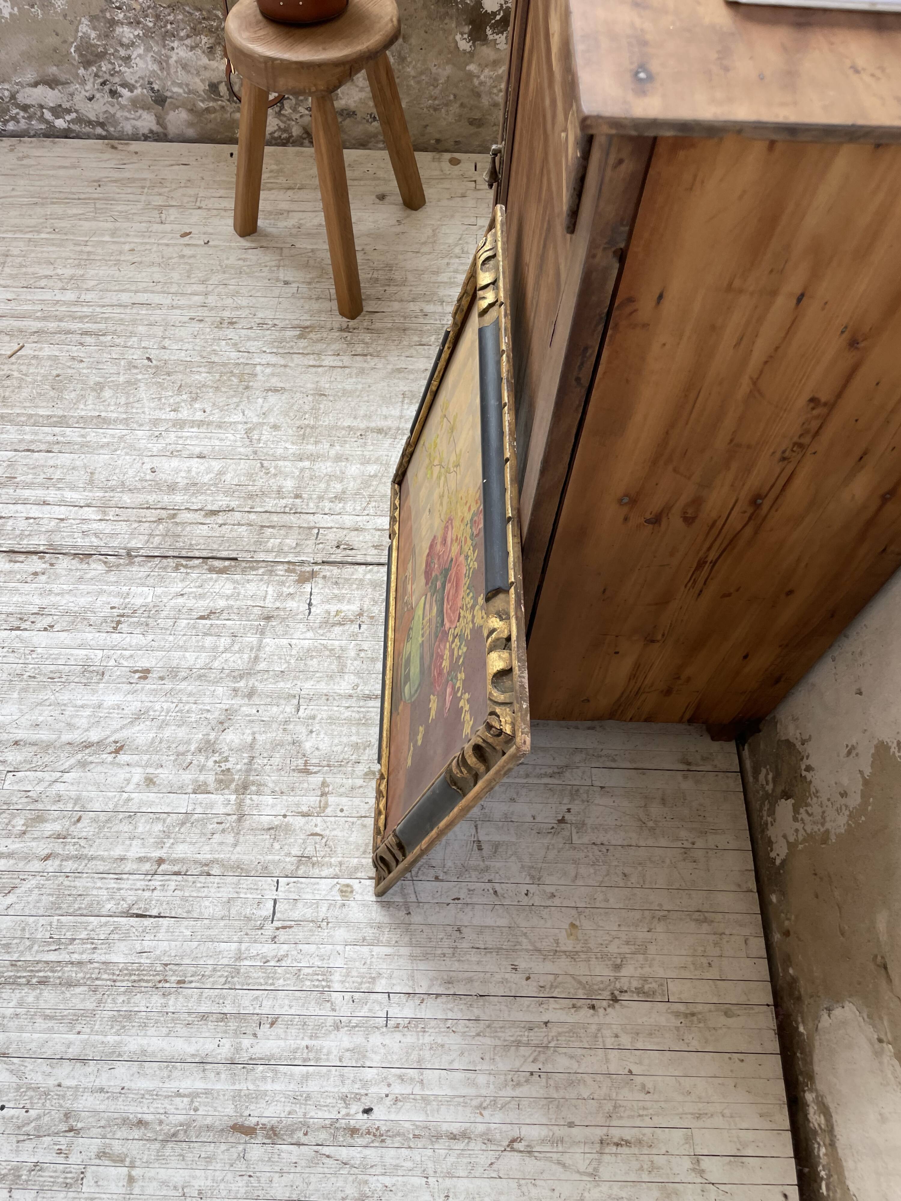 Oil painting flowers 1900