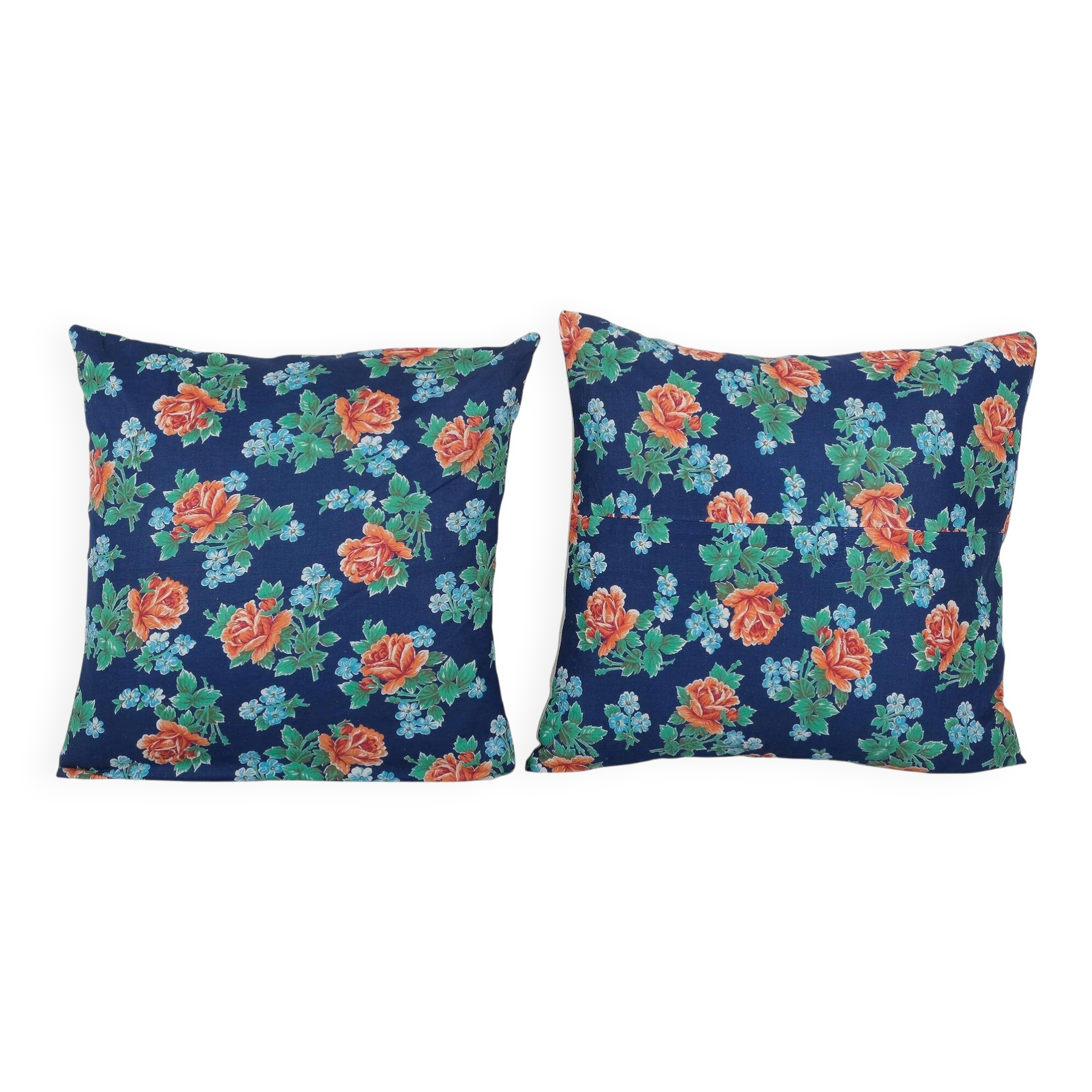 Set of 2 vintage Turkish cushion covers 61x61 cm