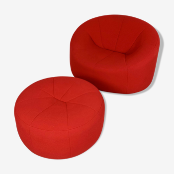 Pumpkin and ottoman chair by Pierre Paulin for Ligne Roset, 2008