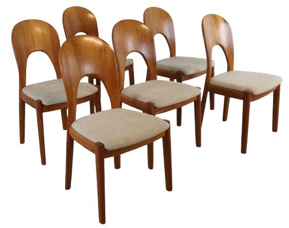Set of 6 'Morten' chairs by Niels Koefoed