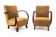 Fauteuils Art Déco, conçus par J. Halabala, République tchèque, années 1930.