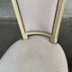 2 chaises Louis XVI en bois beige rembourrées