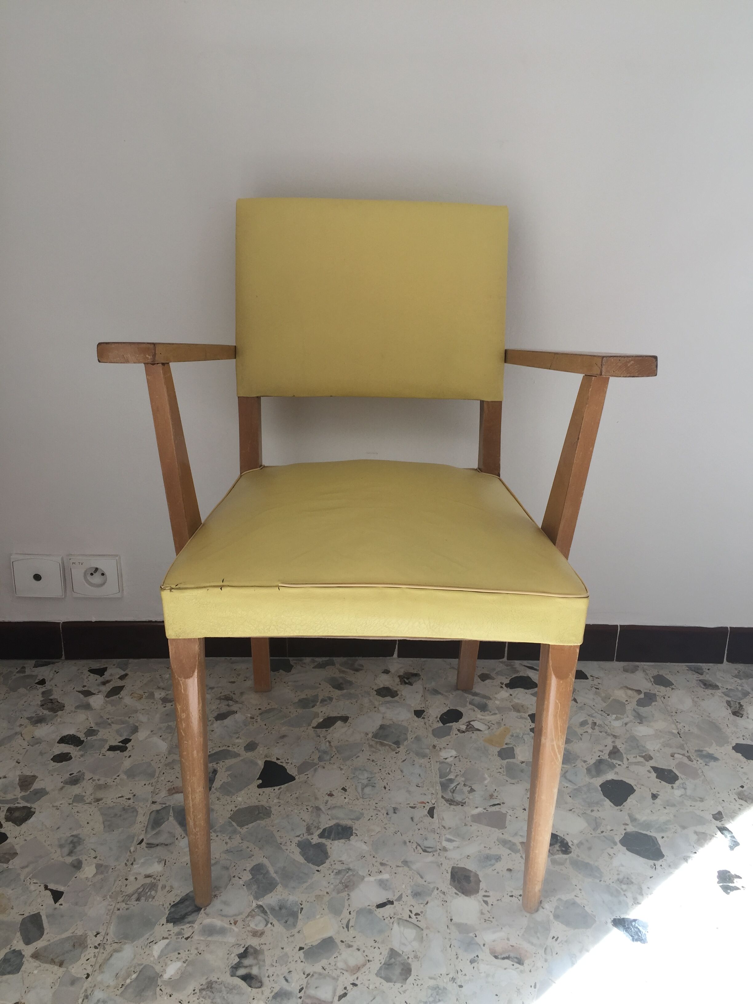 Chair with armrests 50s
