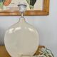 White contemporary ceramic lamp base