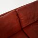 Red leather sofa, Scandinavian design, 1960s, designer: Fredrik Kayser, production: Vatne Møbler