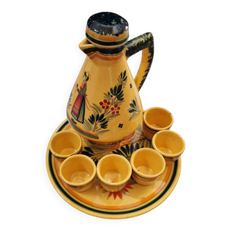 Henriot Quimper liqueur service