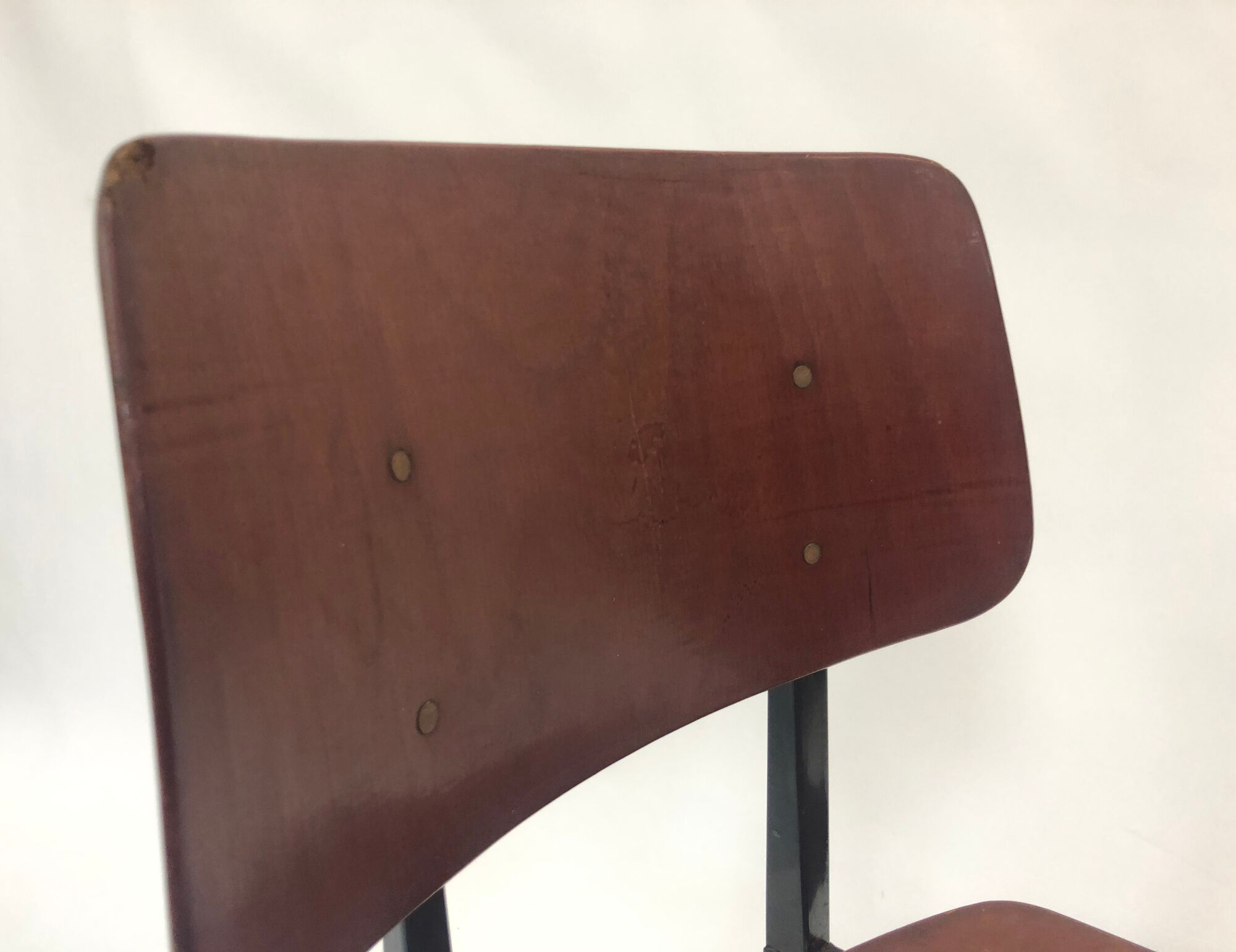 Lot of 4 vintage school chairs Galvanitas S16 Netherlands